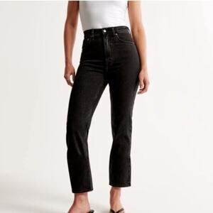 Abercrombie & Fitch Black Straight Leg Jeans